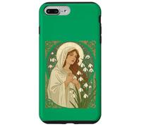 St Brigid Art Nouveau Halo and Snowdrops Case for iPhone 7 Plus/8 Plus