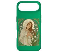 St Brigid Art Nouveau Halo and Snowdrops Case for iPhone Air