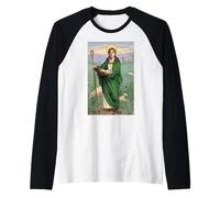 St Brigid of Kildare Cross Ireland Irish Catholic Saint Raglan Baseball Tee