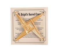 St. Brigid's Wall Cross with Card,Irish Gift Saint Brigid's Cross,Celtic Cross Imbolc Decor,Irish Blessing Wall Decor,Ireland Hanging Wall Crosses for Home Decor 8 Inch