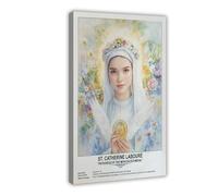 St. Catherine Labouré,religious_beliefs Canvas Posters Wall Art Bedroom Office Room Decor Gift Frame 20x30inch