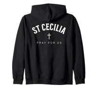 St Cecilia Catholic Patron Christian Saint Zip Hoodie
