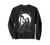 St Cecilia Confirmation Harp Catholic Patron Saint of Music Sweatshirt