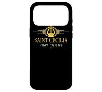 St Cecilia Patron Saint of Musicians Harp Catholic Case for iPhone 17 Pro Max