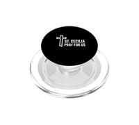 St Cecilia Pray For Us Catholic Music Patron PopSockets PopGrip for MagSafe