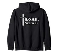 St. Charbel Pray For Us Catholic Saint Healing Miracles Zip Hoodie
