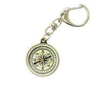 St Christopher Compass Keyring - Travelers Compass, Safe Travels Gift, Stay Safe Driving Key Ring