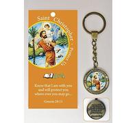 St.Christopher Key Ring Prayer Leaflet & Wallet