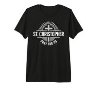 St. Christopher Pray for Us Catholic Premium T-Shirt