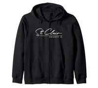 St. Clair County Illinois (IL) Zip Hoodie