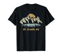 St. Clair Michigan Mountain Sunset Sunrise MI T-Shirt