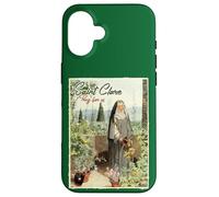 St Clare of Assisi Italian Catholic Saint Women Light Case for iPhone 16