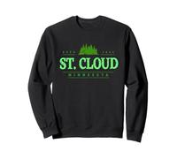 St. Cloud Minnesota | Retro Saint Cloud Minnesota Treeline Sweatshirt