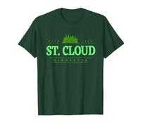 St. Cloud Minnesota | Retro Saint Cloud Minnesota Treeline T-Shirt