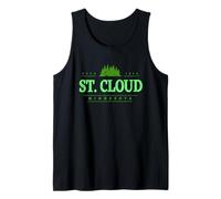 St. Cloud Minnesota | Retro Saint Cloud Minnesota Treeline Tank Top