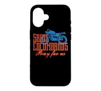 St Columbanus Motorcycle Patron Saint of Motorcyclists Case for iPhone 16