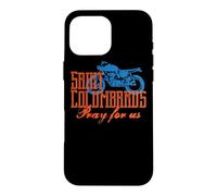St Columbanus Motorcycle Patron Saint of Motorcyclists Case for iPhone 16 Pro Max