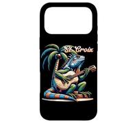 St. Croix Iguana Playing Guitar Under A Palm Tree Case for iPhone 17 Pro Max