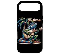 St. Croix Iguana Playing Guitar Under A Palm Tree Case for iPhone Air