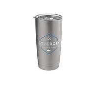 St. Croix USVI Retro Graphic Stainless Steel Insulated Tumbler