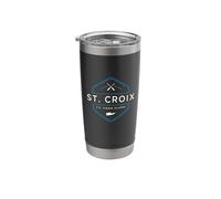 St. Croix USVI Retro Graphic Stainless Steel Insulated Tumbler