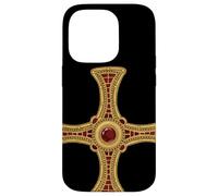 St Cuthbert Cross Pectoral Gospel Way Life Catholic Saint Case for iPhone 14 Pro