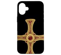 St Cuthbert Cross Pectoral Gospel Way Life Catholic Saint Case for iPhone 16 Plus
