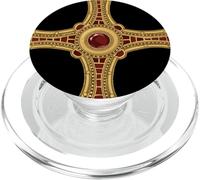 St Cuthbert Cross Pectoral Gospel Way Life Catholic Saint PopSockets PopGrip for MagSafe