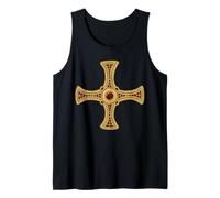 St Cuthbert Cross Pectoral Gospel Way Life Catholic Saint Tank Top