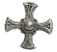 St Cuthberts Cross Handmade Pewter Lapel Pin Badge