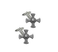 St Cuthberts Cross R17 Fine English Pewter Cufflinks