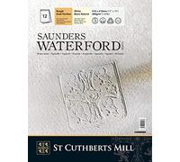 Saunders Waterford : Watercolour Paper : Gummed Pad : 300gsm (140lb) : 12x16in : Hot Pressed