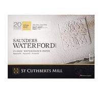 Saunders Waterford : Block : 300gsm : 26x36cm : 10x14in : 20 Sheets : Rough