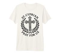 St. Cyprian Pray for Us Catholic Christian Faith Premium T-Shirt