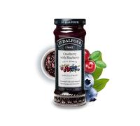 St. Dalfour, Cranberry, Deluxe Cranberry with Blueberry Fruit Spread, 10 oz (284 g)