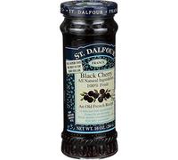 St Dalfour Fruit Spread - Deluxe - 100 Percent Fruit - Black Cherry - 10 Oz - Case Of 6