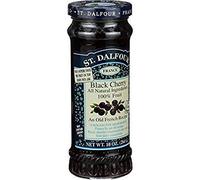 St Dalfour Fruit Spread - Deluxe - 100 Percent Fruit - Black Cherry - 10 Oz - Case Of 6