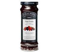 St Dalfour Fruit Spread - Deluxe - 100 Percent Fruit - Four Fruits - 10 Oz - Case Of 6