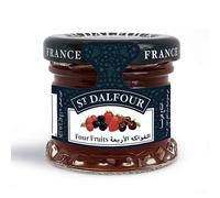 St Dalfour Fruit Spread - Deluxe - 100 Percent Fruit - Four Fruits - 10 Oz - Case Of 6