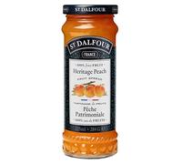 St Dalfour Heritage Peach Jam, Natural Fruit Spread, No Added Sugar, Premium Quality Spread, Pack of 6 x 284g Jar
