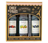 St. Dalfour Jam Gift Set - Emily in Paris Edition - 100% Fruit, No Added Sugar, Gluten Free - 3x284g (4 Fruits, Fig, Blueberry)