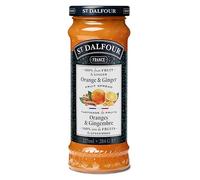 St Dalfour Orange and Ginger Jam, Natural Fruit Spread, No Added Sugar, Premium Quality Spread, Pack of 6 x 284g Jar