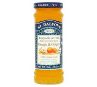 St Dalfour Orange and Ginger Jam, Natural Fruit Spread, No Added Sugar, Premium Quality Spread, Pack of 6 x 284g Jar