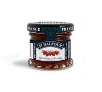 St. Dalfour Strawberry Fruit Spread Mini 28g - No Added Sugar, 100% Real Fruit, All-Natural Jam Alternative, Vegan, Gluten-Free, Non-GMO, Made in France - Bulk Pack 48 x 28g