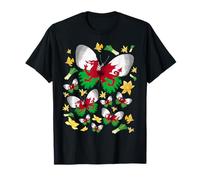 St Davids Day Outfit For Kids & Welsh Flag With Daffodils T-Shirt