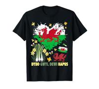 St Davids Day Welsh Flag Idea For Kids Wales L affodils T-Shirt