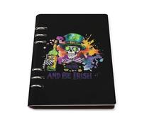 St Day Irish Patricksskull Beer Leather Refillable Notebook with 90 Sheets Travel A5 Notebooks Writing Journal Personal Planner