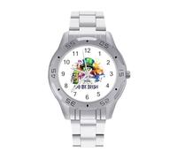 St Day Irish Patricksskull Beer Men's Business Watch with Stainless Strap Fashion Easy Reader Wristwatch Gifts for Men