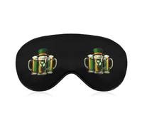 St Day Patricks Beer Irish Soft Sleep Eye Mask with Adjustable Strap Breathable Sleeping Eyeshade Cute Eyes Shade
