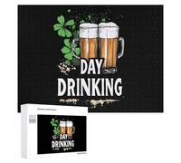 St Day Patricks Day Drinking Fun Wooden Picture Puzzle Creative Gift Wood Jigsaw for Adults And Family Game